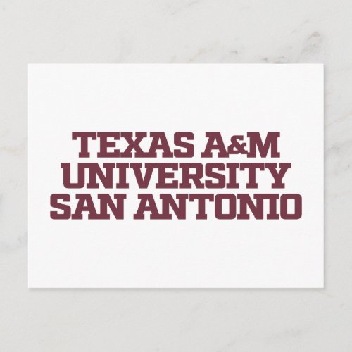 Texas AM University_San Antonio Postcard