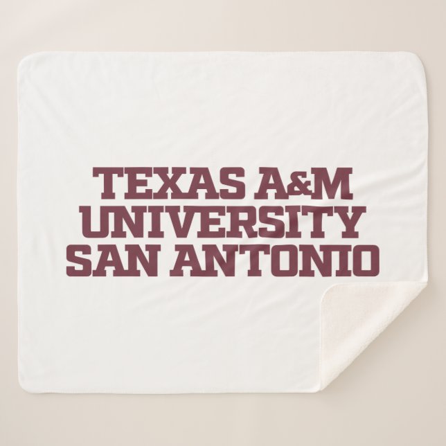 Texas A&M University-San Antonio Sherpa Blanket (Front (Horizontal))