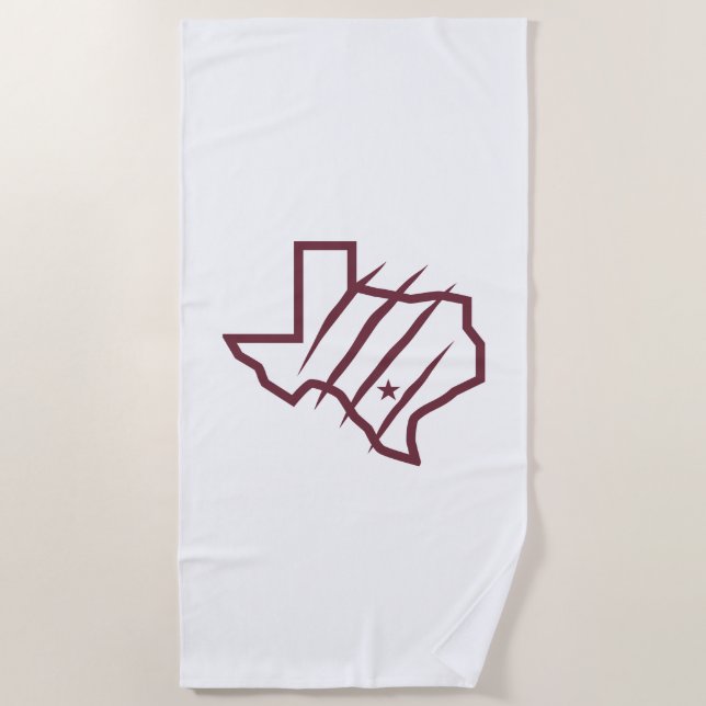 Texas A&M University-San Antonio | State Logo Beach Towel (Front)
