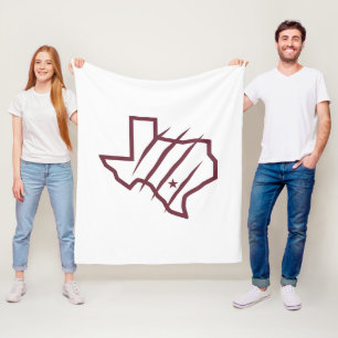Texas A&M University-San Antonio   State Logo Fleece Blanket