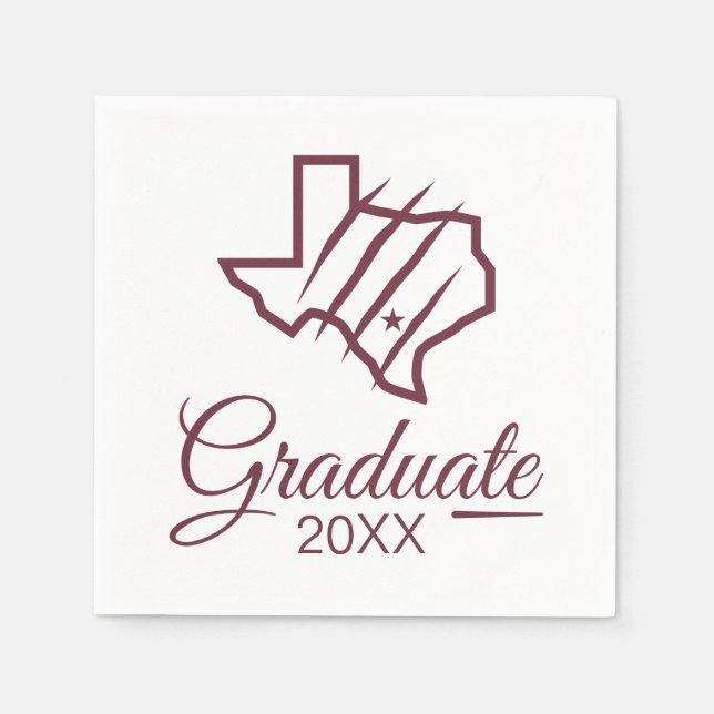 Texas A&M University-San Antonio | State Logo Napkins (Front)