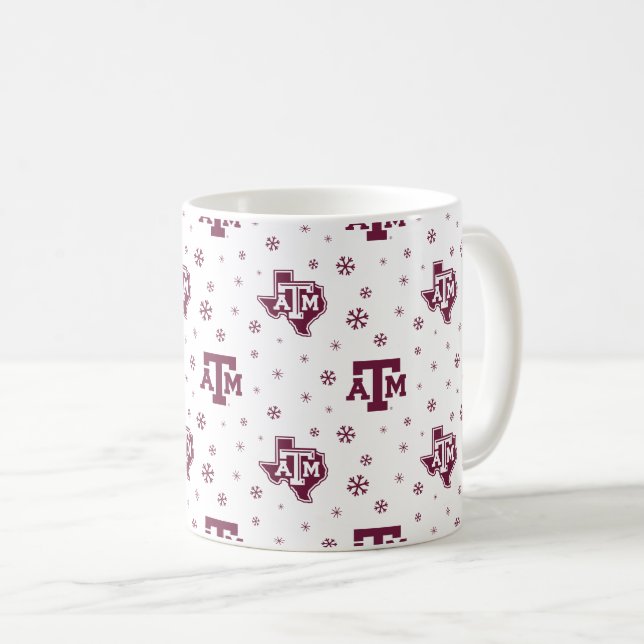 Texas A&M University Winter Pattern Coffee Mug (Front Right)