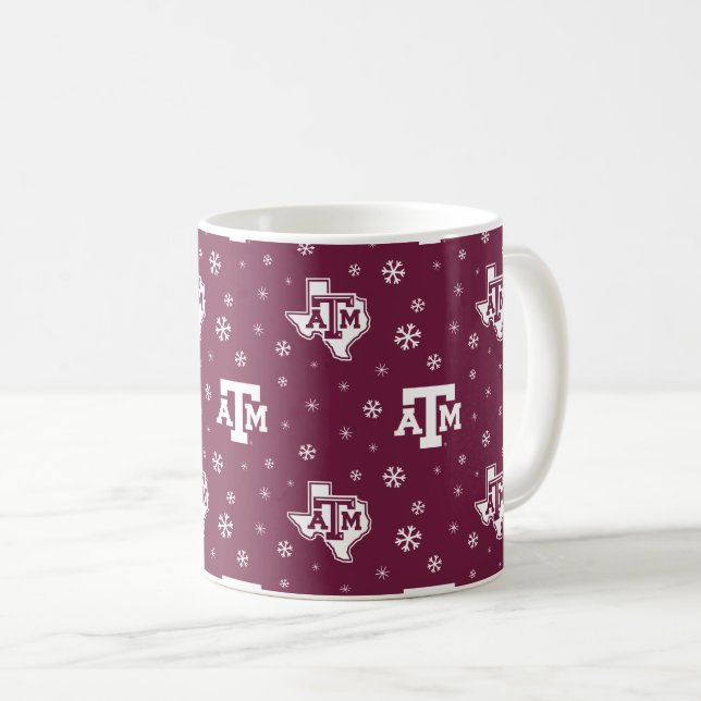 Texas A&M University Winter Pattern Coffee Mug (Front Right)