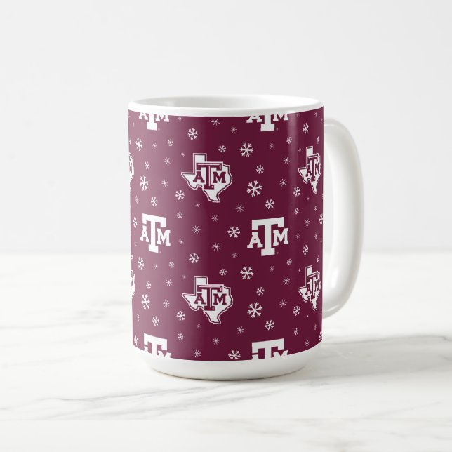 Texas A&M University Winter Pattern Coffee Mug (Front Right)