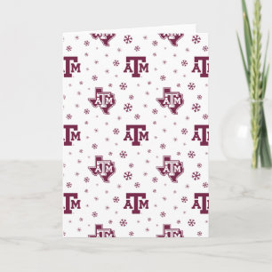 Texas A&M University Winter Pattern Holiday Card