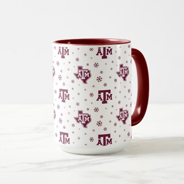 Texas A&M University Winter Pattern Mug (Front Right)