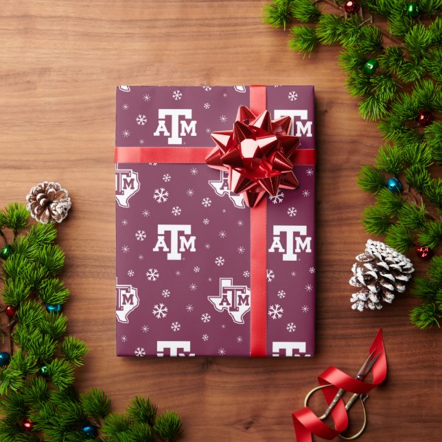 Texas A&M University Winter Pattern Wrapping Paper (Holiday Gift)