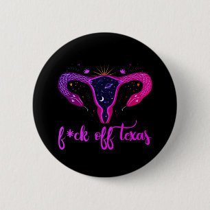 Texas Abortion Ban Celestial Uterus Protest  Button
