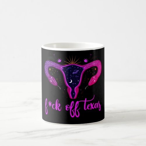 Texas Abortion Ban Celestial Uterus Protest  Coffee Mug