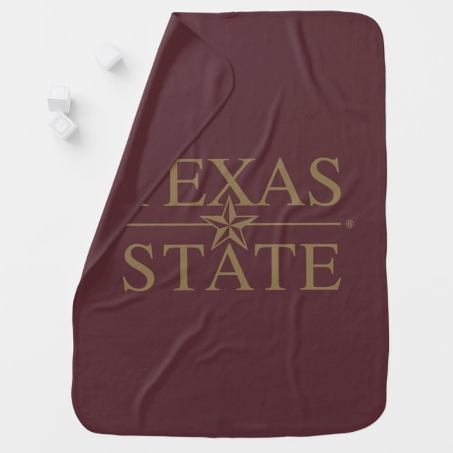 Texas Academic Mark Baby Blanket (In Situ)