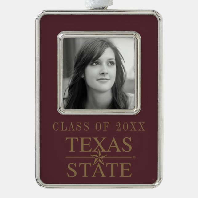 Texas Academic Mark Christmas Ornament (Front)