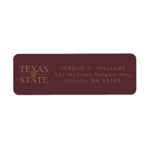 Texas Academic Mark Label