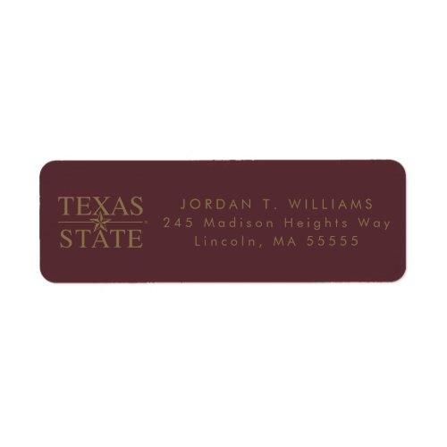 Texas Academic Mark Label