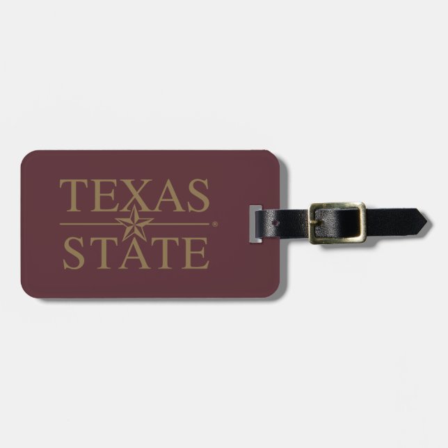 Texas Academic Mark Luggage Tag (Front Horizontal)