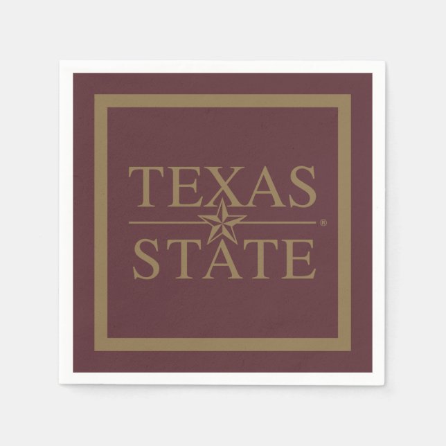 Texas Academic Mark Napkins (Front)