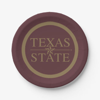 Texas Academic Mark Paper Plates