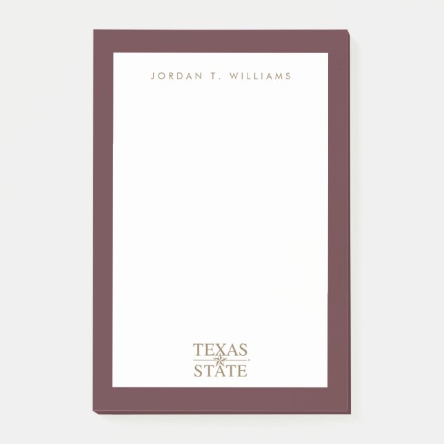 Texas Academic Mark Post-it Notes (Front)