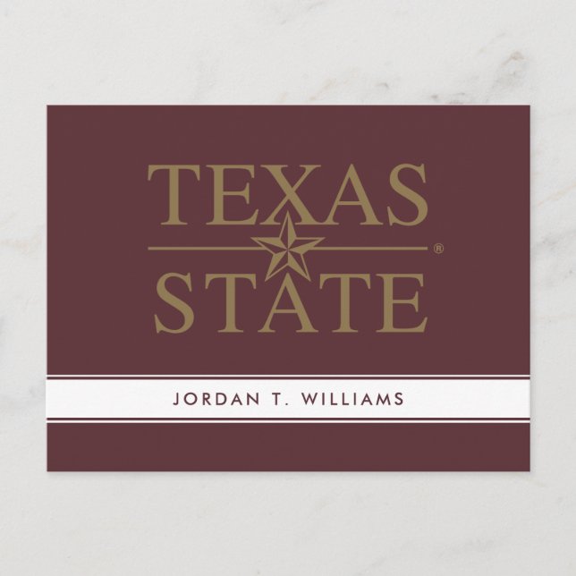 Texas Academic Mark Postcard (Front)