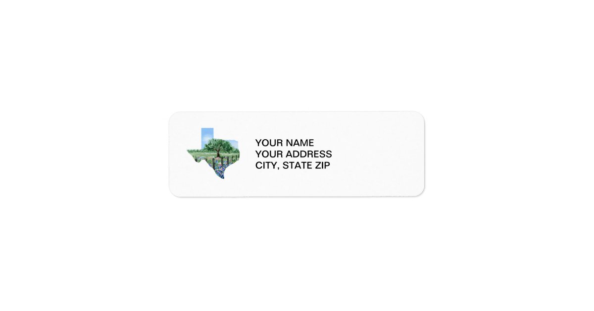 Texas tech return address labels
