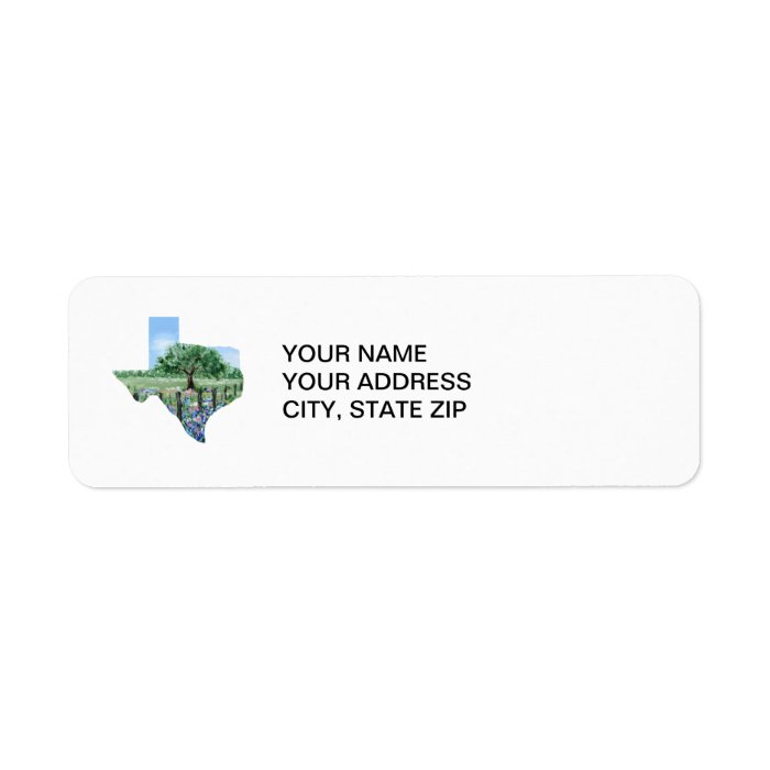 Texas Address Labels Zazzle
