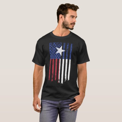 Texas American Flag Men_s Lone Star State texas T_Shirt