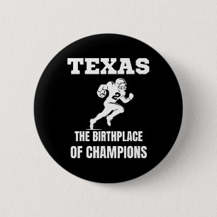 Texas American Football Champion Legends Players T Button