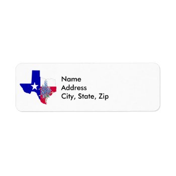 Texas And Bluebonnets Label by Eclectic_Ramblings at Zazzle