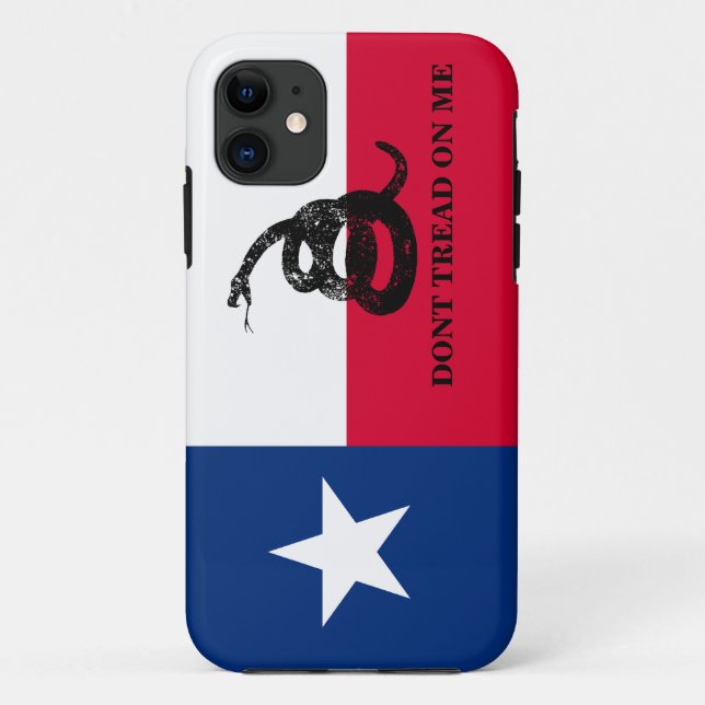 Texas and Gadsden Flag Case-Mate iPhone Case (Back)