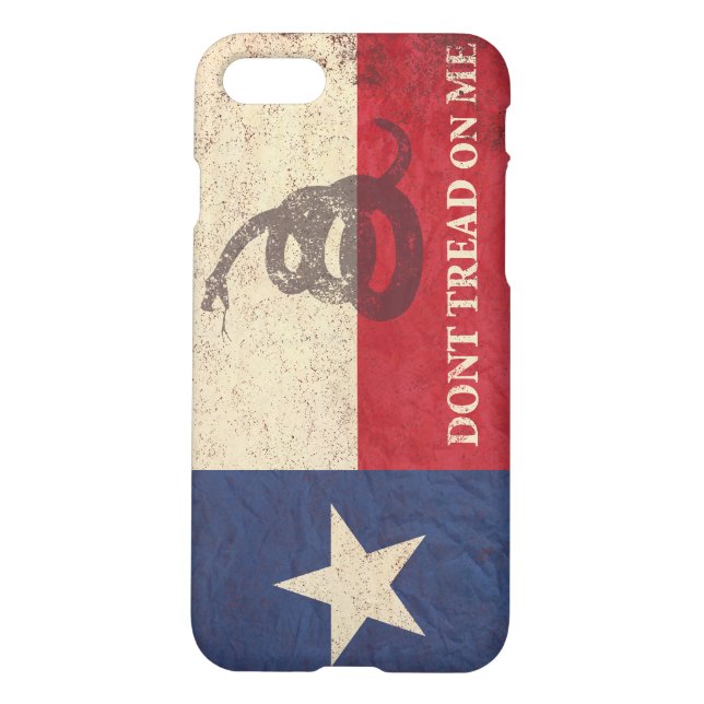 Texas and Gadsden Flag iPhone Case (Back)