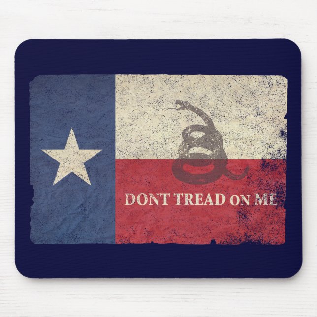 Texas and Gadsden Flag Mouse Pad (Front)