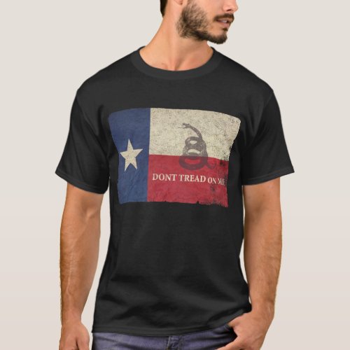 Texas and Gadsden Flag T_Shirt