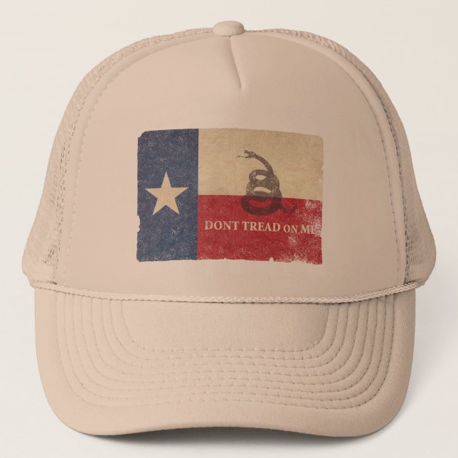 Texas and Gadsden Flag Trucker Hat (Front)