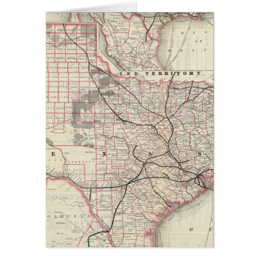 Texas and Mexico, Houston Cards (Front)