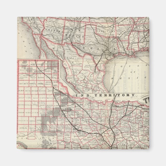 Texas and Mexico, Houston Magnet (Front)