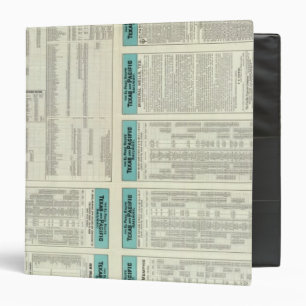 Texas and Pacific Railway 3 Ring Binder