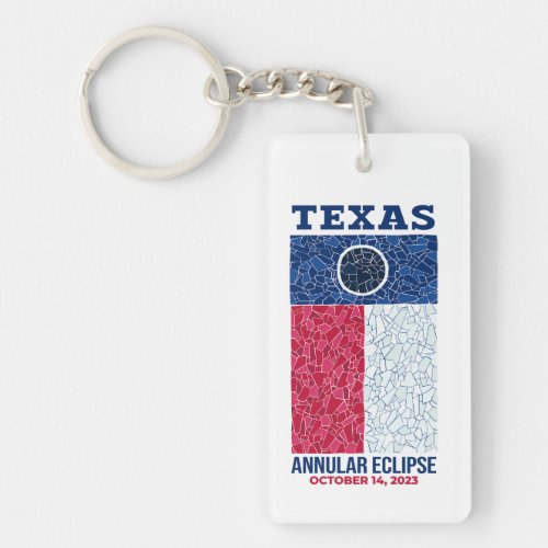 Texas Annular Eclipse Acrylic Keychain