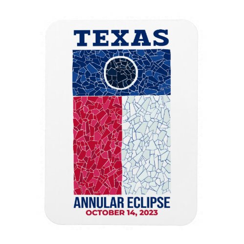 Texas Annular Eclipse Photo Magnet