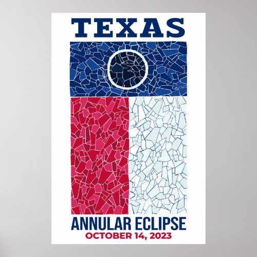 Texas Annular Eclipse Poster