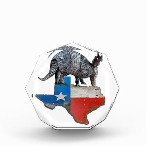 Texas Armadillo Acrylic Award