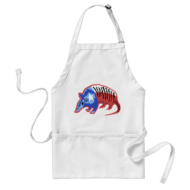 Texas Armadillo Adult Apron (Front)
