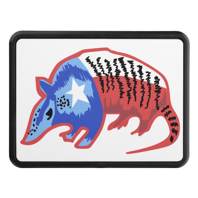 Texas Armadillo Hitch Cover (Front)