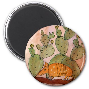 Texas Armadillo Magnet by KaliParsons at Zazzle