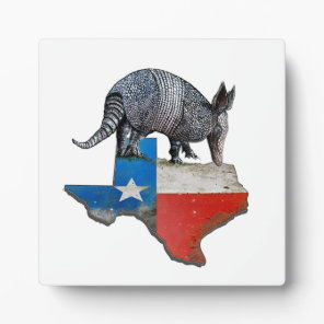 Texas Armadillo Plaque