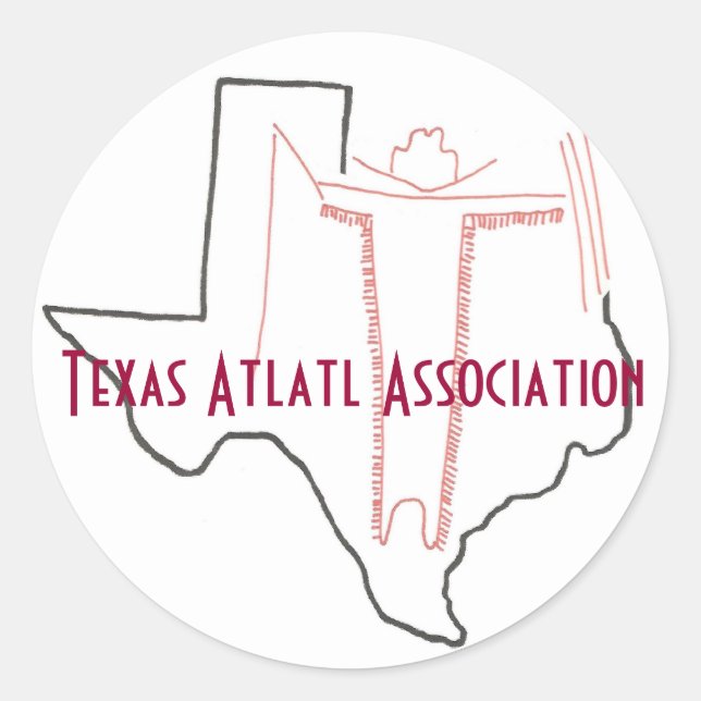 Texas Atlatl Association Sticker (Front)