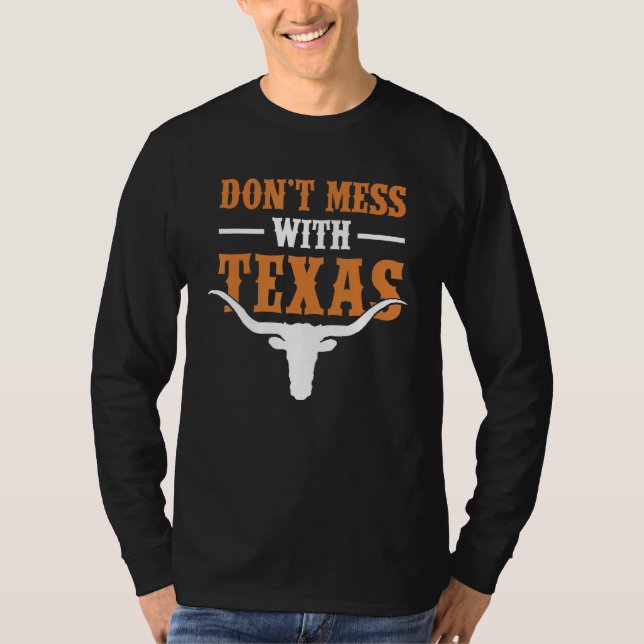 Texas Austin Dallas TX Alamo Souvenir Texan Lone S T-Shirt (Front)