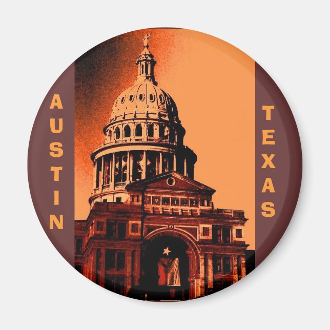 TEXAS, AUSTIN MAGNET (Front)