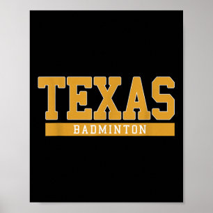 Texas Badminton Poster