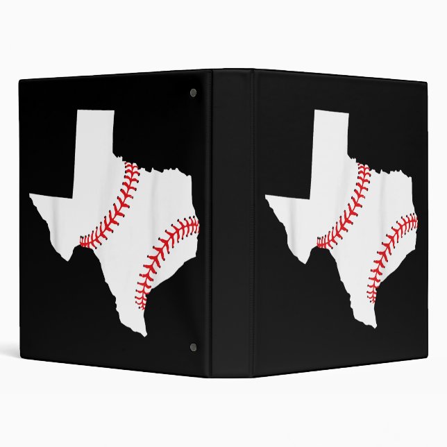 Texas Baseball State funny Texas Baseball  3 Ring Binder (Background)