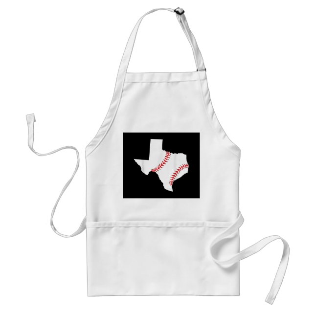 Texas Baseball State funny Texas Baseball  Adult Apron (Front)