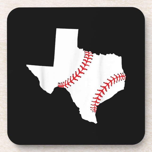 Texas Baseball State funny Texas Baseball  Beverage Coaster (Front)